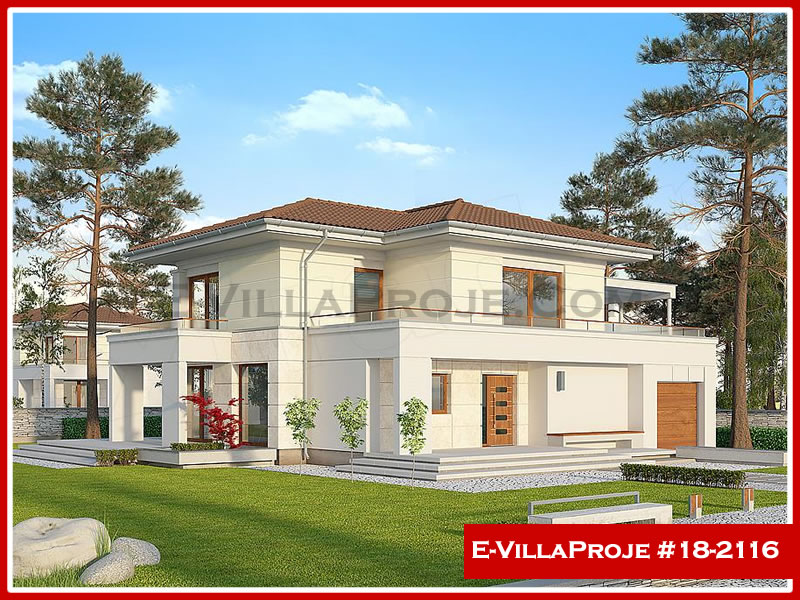 CKV-18-2116 203 m2 5+1 2 Katlı (Dubleks) Çelik Konstrüksiyon Villa Modeli