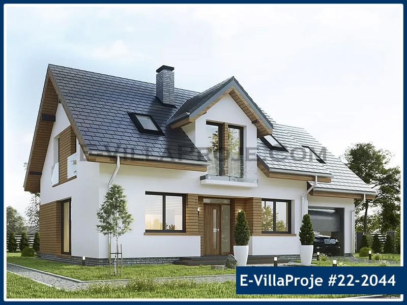 CKV-22-2044 206 m2 5+1 2 Katlı (Dubleks) Çelik Konstrüksiyon Villa Modeli