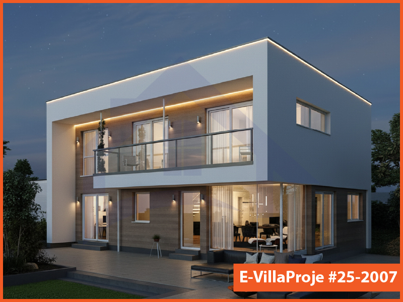 CKV-25-2007 210 m2 5+1 2 Katlı (Dubleks) Çelik Konstrüksiyon Villa Modeli
