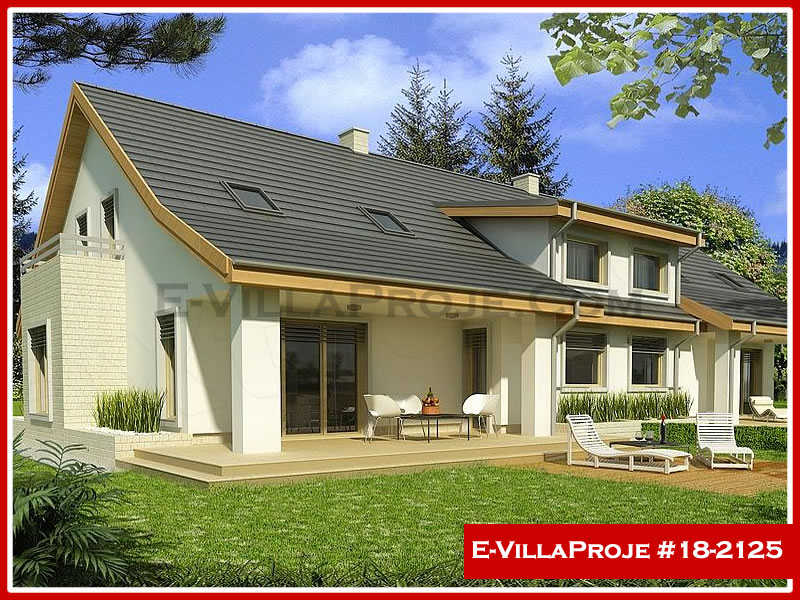 CKV-18-2125 211 m2 5+1 2 Katlı (Dubleks) Çelik Konstrüksiyon Villa Modeli