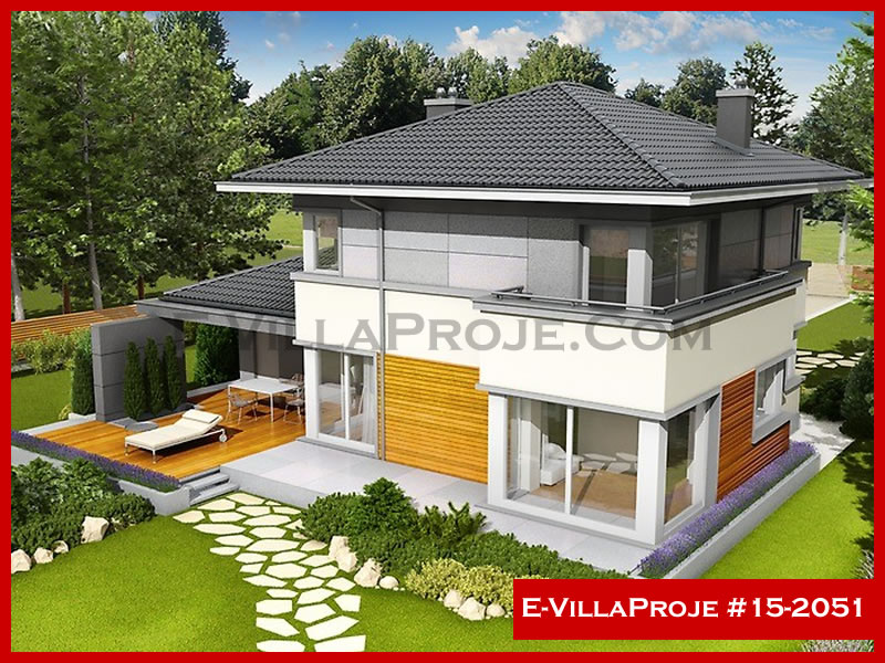 CKV-15-2051 215 m2 5+1 2 Katlı (Dubleks) Çelik Konstrüksiyon Villa Modeli