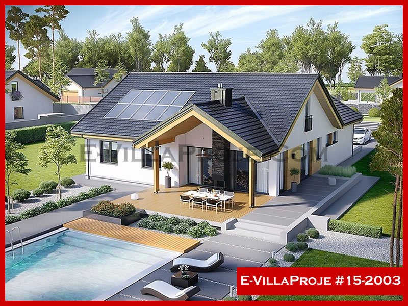 CKV-15-2003 215 m2 5+1 2 Katlı (Dubleks) Çelik Konstrüksiyon Villa Modeli