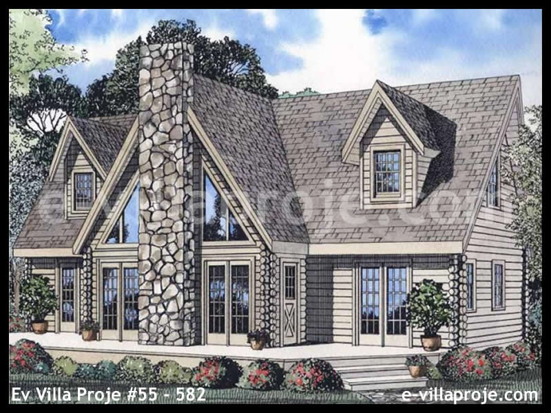 CKV-55-582 217 m2 5+1 2 Katlı (Dubleks) Çelik Konstrüksiyon Villa Modeli
