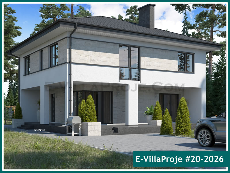 CKV-20-2026 217 m2 5+1 2 Katlı (Dubleks) Çelik Konstrüksiyon Villa Modeli