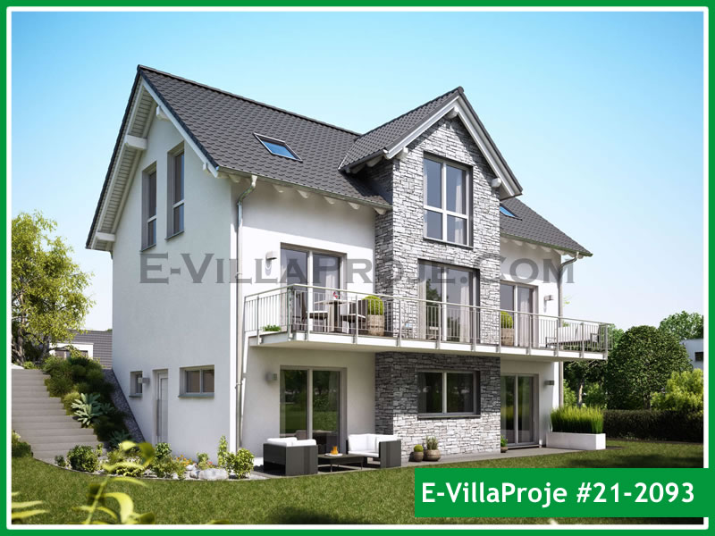 CKV-21-2093 217 m2 5+1 3 Katlı (Dubleks) Çelik Konstrüksiyon Villa Modeli