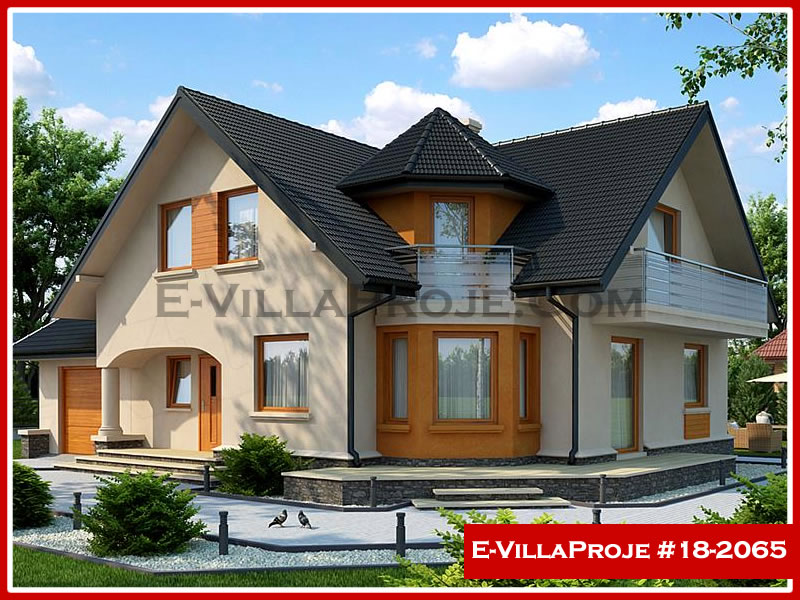 CKV-18-2065 218 m2 5+1 2 Katlı (Dubleks) Çelik Konstrüksiyon Villa Modeli