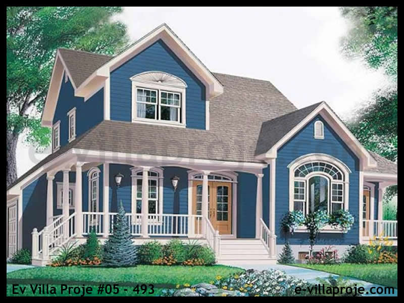 CKV-05-493 221 m2 5+1 2 Katlı (Dubleks) Çelik Konstrüksiyon Villa Modeli