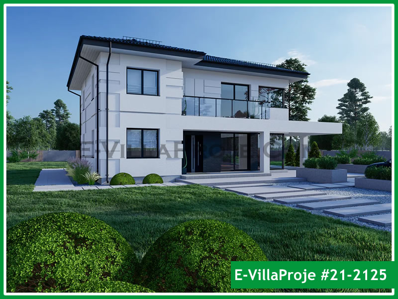 CKV-21-2125 221 m2 5+1 2 Katlı (Dubleks) Çelik Konstrüksiyon Villa Modeli
