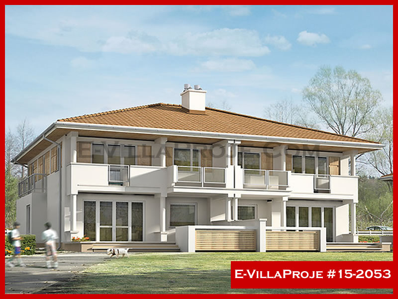CKV-15-2053 221 m2 5+1 2 Katlı (Dubleks) Çelik Konstrüksiyon Villa Modeli