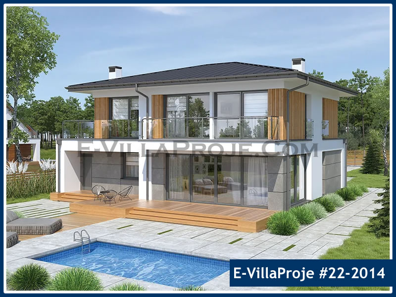 CKV-22-2014 228 m2 5+1 2 Katlı (Dubleks) Çelik Konstrüksiyon Villa Modeli