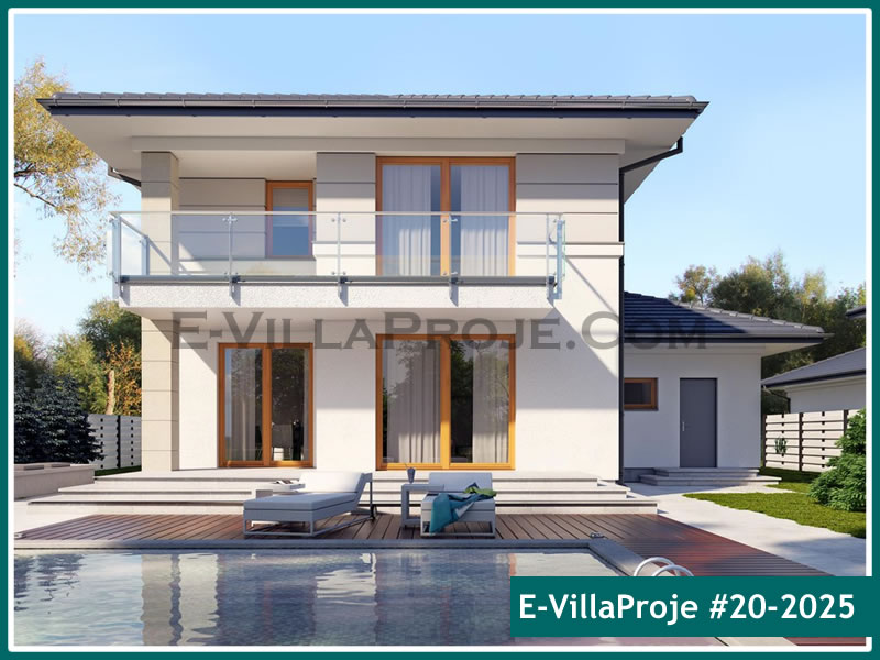 CKV-20-2025 229 m2 5+1 2 Katlı (Dubleks) Çelik Konstrüksiyon Villa Modeli
