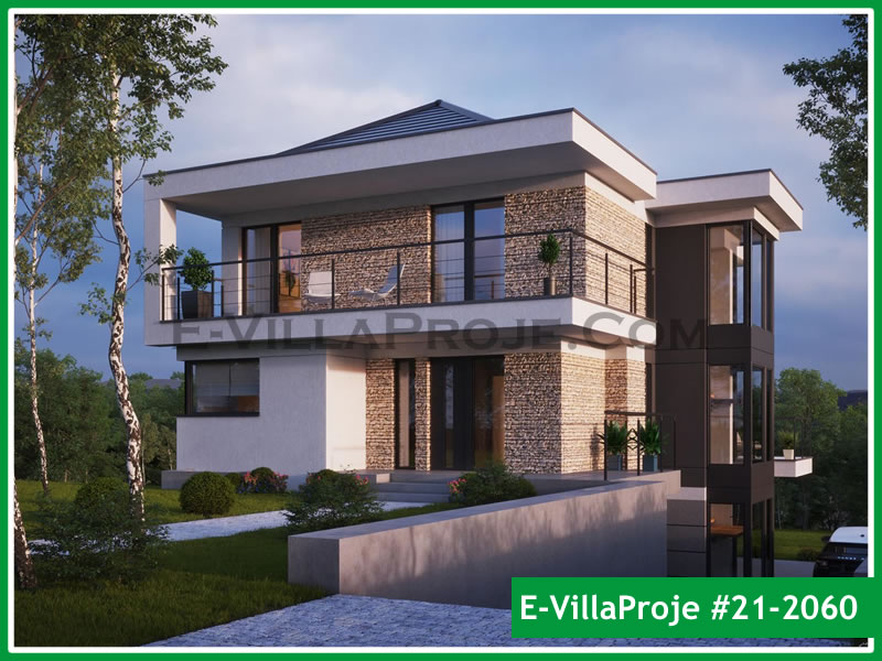 CKV-21-2060 229 m2 5+1 2 Katlı (Dubleks) Çelik Konstrüksiyon Villa Modeli