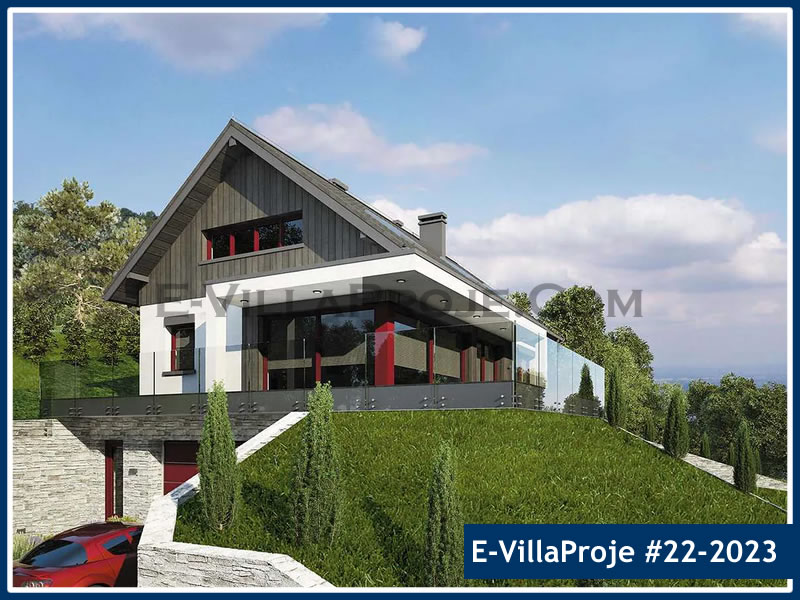 CKV-22-2023 230 m2 5+1 2 Katlı (Dubleks) Çelik Konstrüksiyon Villa Modeli