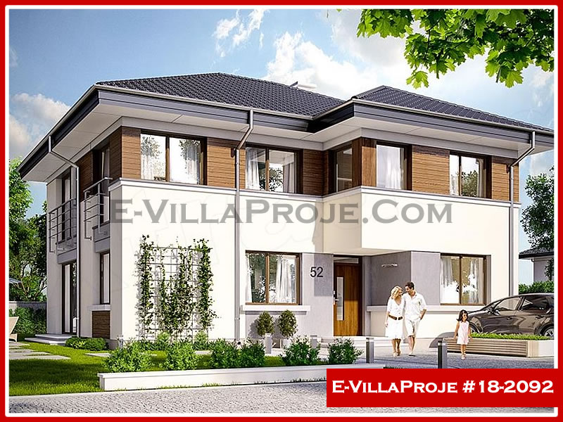 CKV-18-2092 235 m2 5+1 2 Katlı (Dubleks) Çelik Konstrüksiyon Villa Modeli