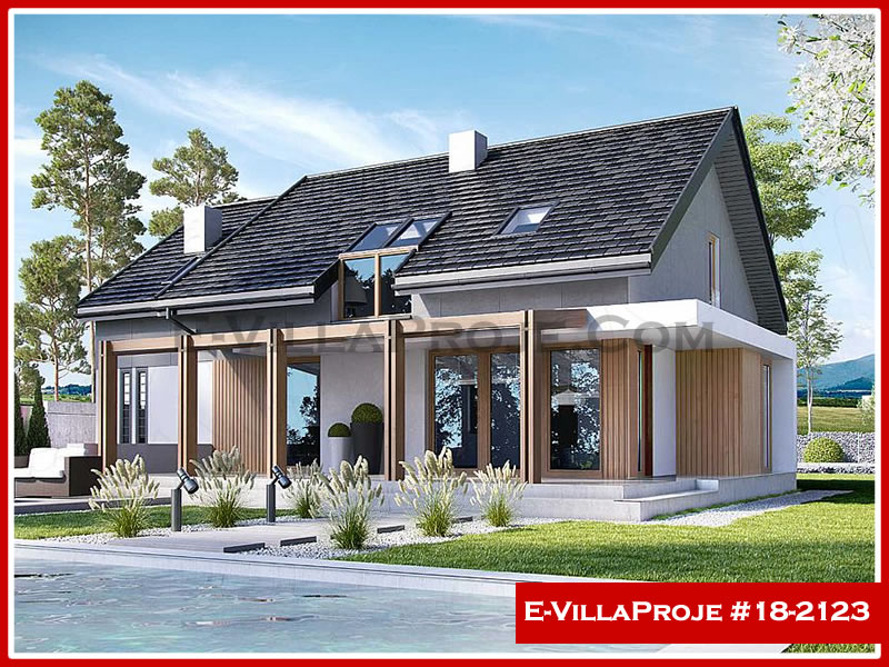 CKV-18-2123 235 m2 5+1 2 Katlı (Dubleks) Çelik Konstrüksiyon Villa Modeli