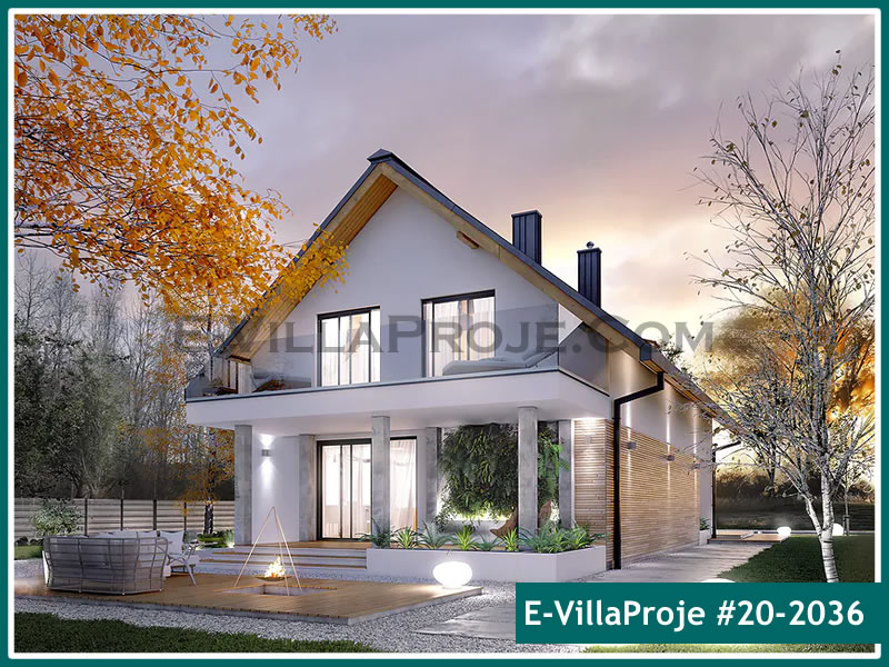 CKV-20-2036 240 m2 5+1 2 Katlı (Dubleks) Çelik Konstrüksiyon Villa Modeli