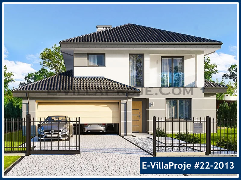 CKV-22-2013 241 m2 5+1 2 Katlı (Dubleks) Çelik Konstrüksiyon Villa Modeli