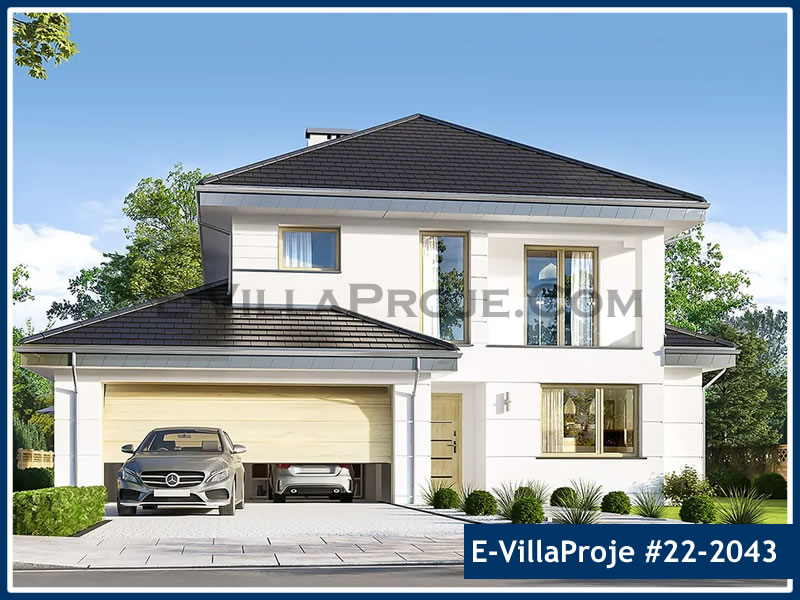 CKV-22-2043 242 m2 5+1 2 Katlı (Dubleks) Çelik Konstrüksiyon Villa Modeli