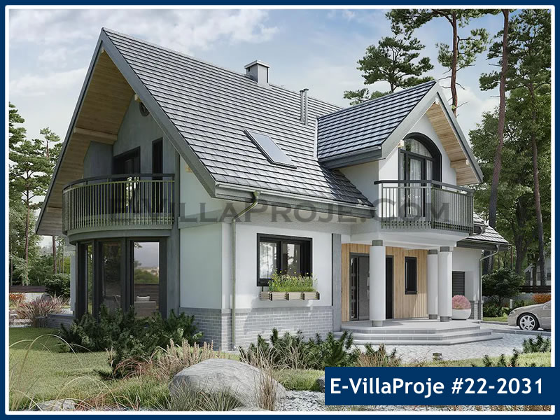 CKV-22-2031 243 m2 5+1 2 Katlı (Dubleks) Çelik Konstrüksiyon Villa Modeli