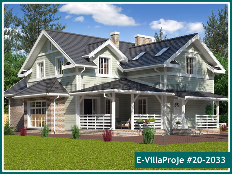 CKV-20-2033 255 m2 5+1 2 Katlı (Dubleks) Çelik Konstrüksiyon Villa Modeli