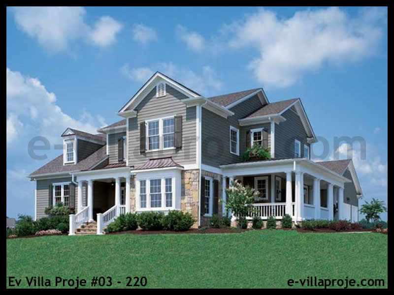 CKV-03-220 256 m2 5+1 2 Katlı (Dubleks) Çelik Konstrüksiyon Villa Modeli