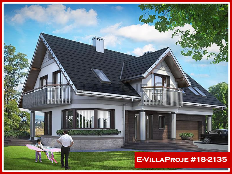 CKV-18-2135 261 m2 5+1 2 Katlı (Dubleks) Çelik Konstrüksiyon Villa Modeli