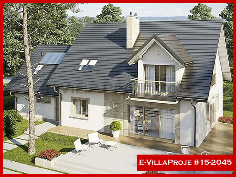 CKV-15-2045 265 m2 5+1 Tek Katlı Çelik Konstrüksiyon Villa Modeli