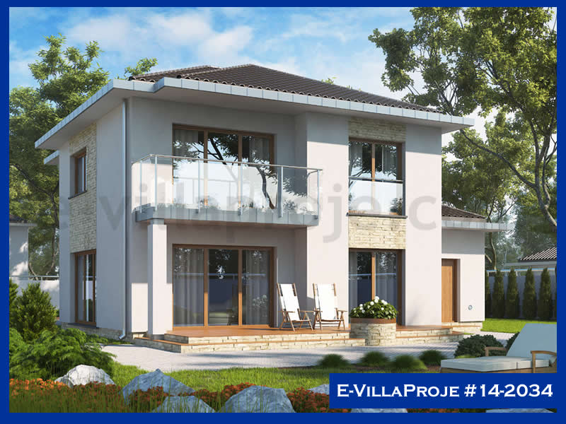 CKV-14-2034 266 m2 5+1 2 Katlı (Dubleks) Çelik Konstrüksiyon Villa Modeli