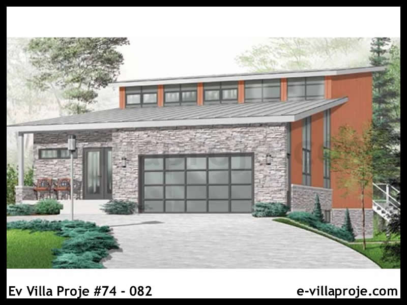 CKV-74-082 267 m2 5+1 3 Katlı (Dubleks) Çelik Konstrüksiyon Villa Modeli