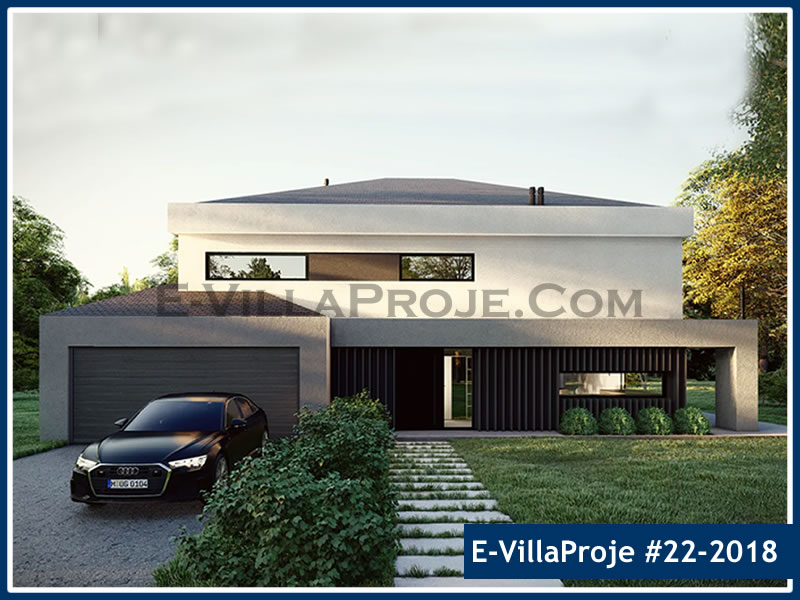 CKV-22-2018 277 m2 5+1 2 Katlı (Dubleks) Çelik Konstrüksiyon Villa Modeli
