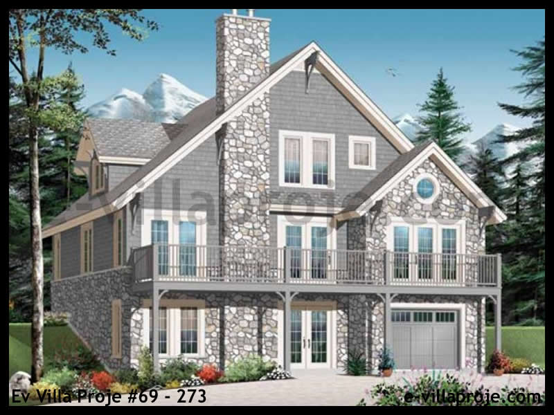 CKV-69-273 285 m2 5+1 3 Katlı (Dubleks) Çelik Konstrüksiyon Villa Modeli