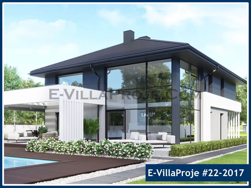 CKV-22-2017 296 m2 5+1 2 Katlı (Dubleks) Çelik Konstrüksiyon Villa Modeli