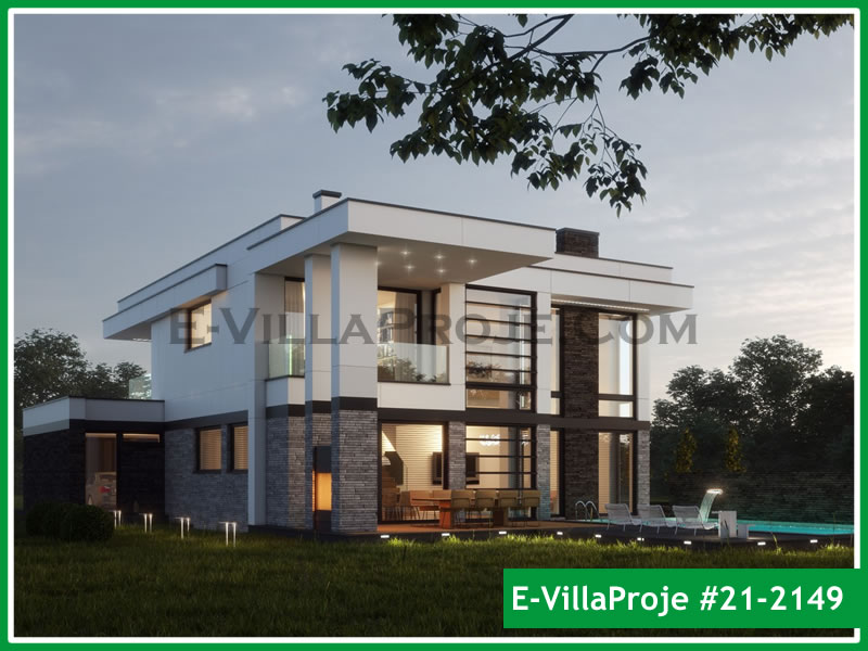 CKV-21-2149 298 m2 5+1 2 Katlı (Dubleks) Çelik Konstrüksiyon Villa Modeli
