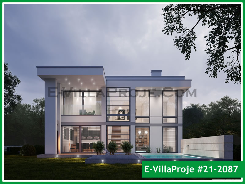 CKV-21-2087 300 m2 5+1 2 Katlı (Dubleks) Çelik Konstrüksiyon Villa Modeli