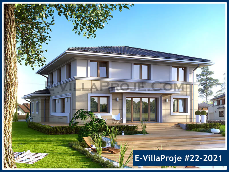CKV-22-2021 310 m2 5+1 2 Katlı (Dubleks) Çelik Konstrüksiyon Villa Modeli