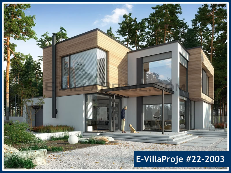 CKV-22-2003 318 m2 5+1 2 Katlı (Dubleks) Çelik Konstrüksiyon Villa Modeli