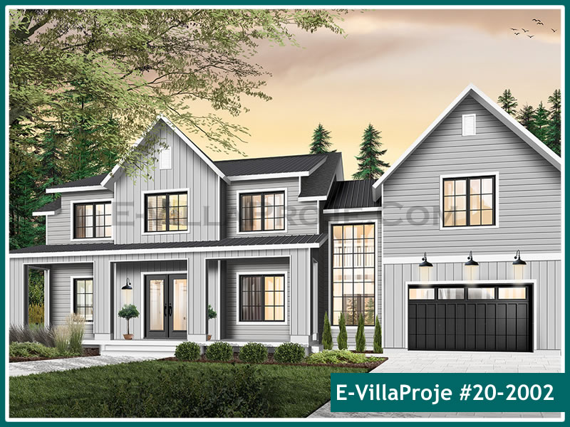 CKV-20-2002 340 m2 5+1 2 Katlı (Dubleks) Çelik Konstrüksiyon Villa Modeli