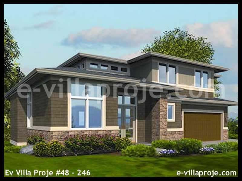 CKV-48-246 340 m2 5+1 3 Katlı (Dubleks) Çelik Konstrüksiyon Villa Modeli