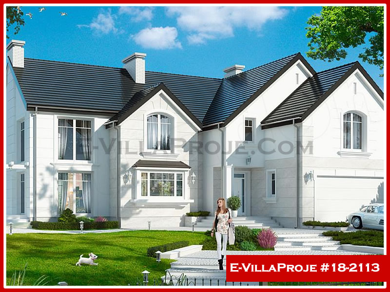 CKV-18-2113 388 m2 5+1 2 Katlı (Dubleks) Çelik Konstrüksiyon Villa Modeli