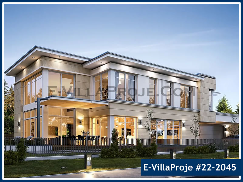 CKV-22-2045 401 m2 5+1 2 Katlı (Dubleks) Çelik Konstrüksiyon Villa Modeli
