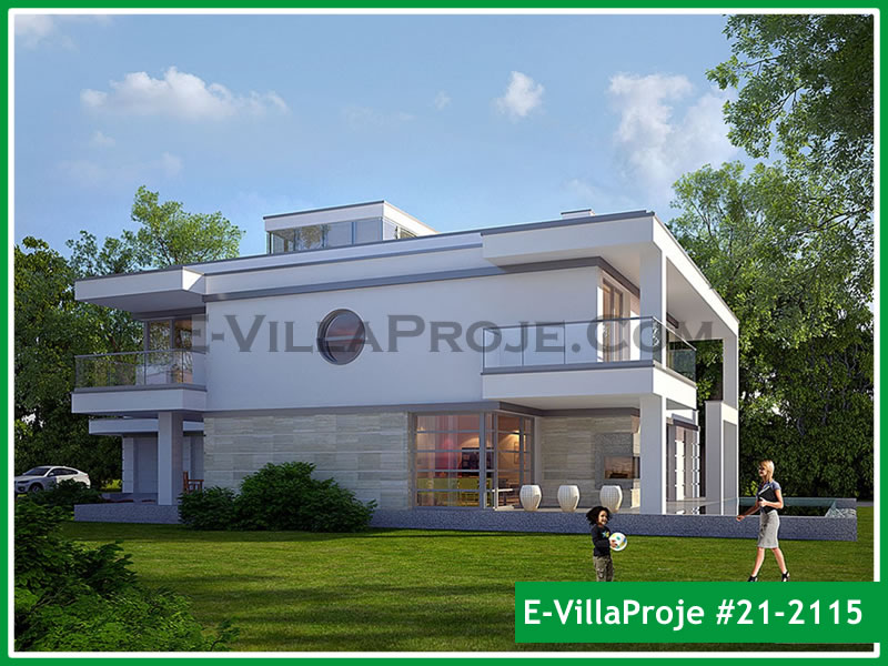 CKV-21-2115 473 m2 5+1 2 Katlı (Dubleks) Çelik Konstrüksiyon Villa Modeli