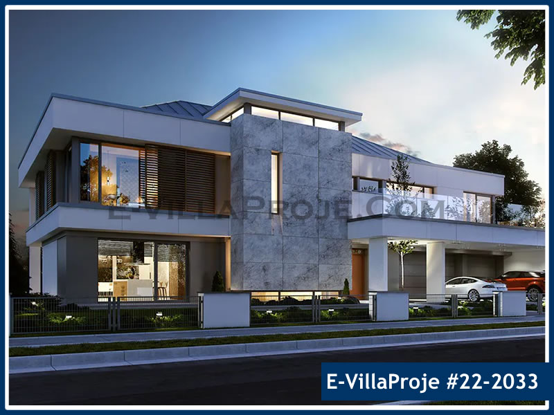 CKV-22-2033 481 m2 5+1 2 Katlı (Dubleks) Çelik Konstrüksiyon Villa Modeli