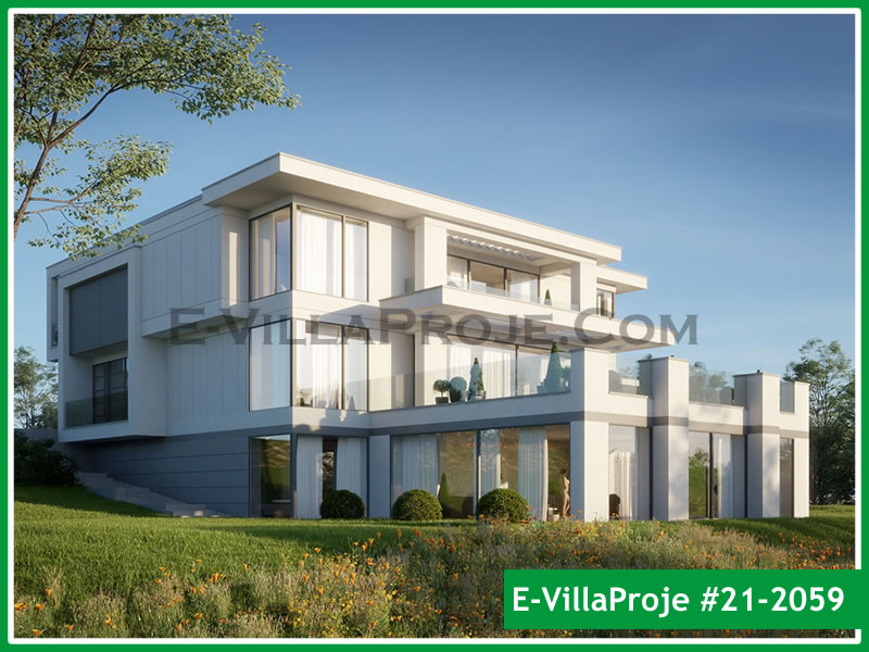CKV-21-2059 494 m2 5+1 3 Katlı (Dubleks) Çelik Konstrüksiyon Villa Modeli