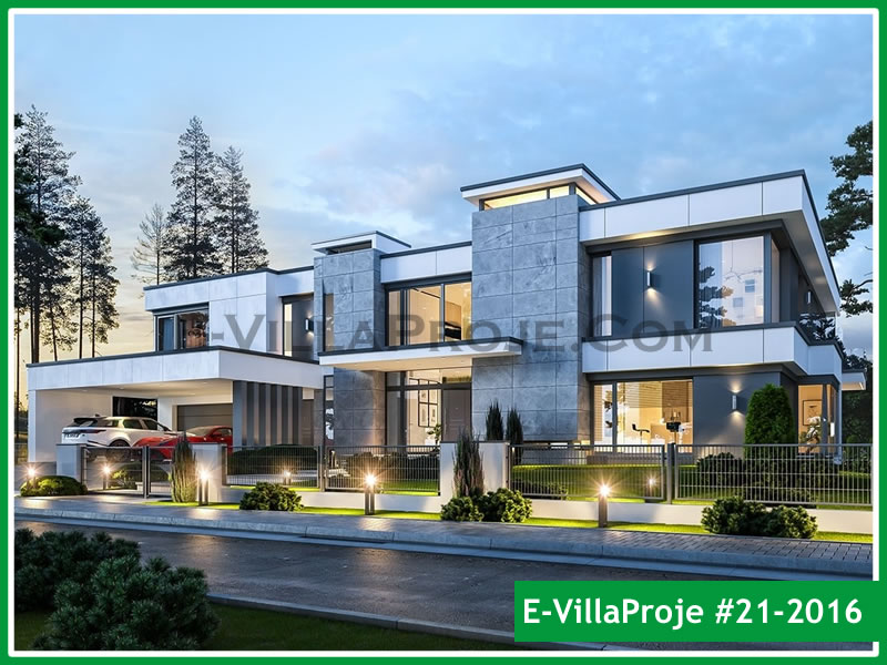 CKV-21-2016 648 m2 5+1 2 Katlı (Dubleks) Çelik Konstrüksiyon Villa Modeli