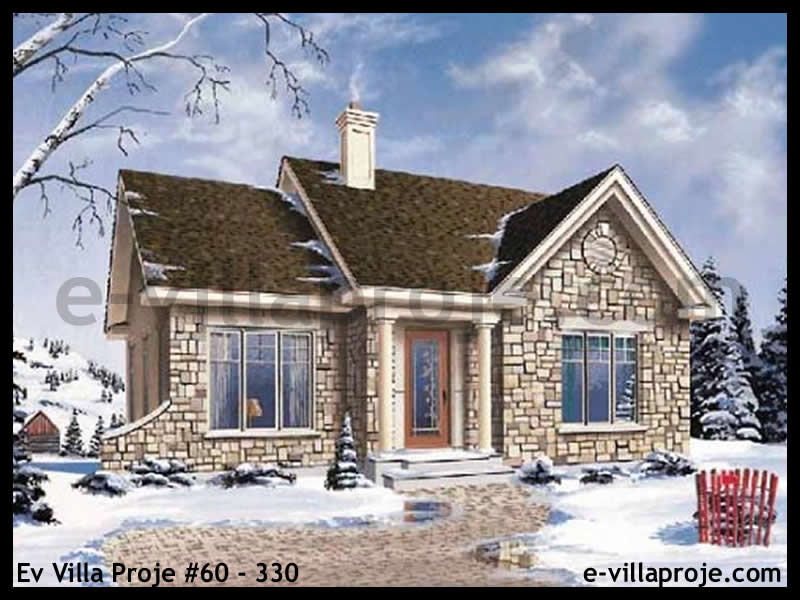 CKV-60-330 92 m2 2+1 Tek Katlı Çelik Konstrüksiyon Villa Modeli