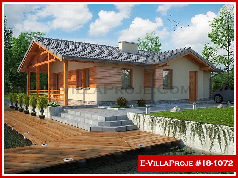 CKV-18-1072 94 m2 2+1 Tek Katlı Çelik Konstrüksiyon Villa Modeli