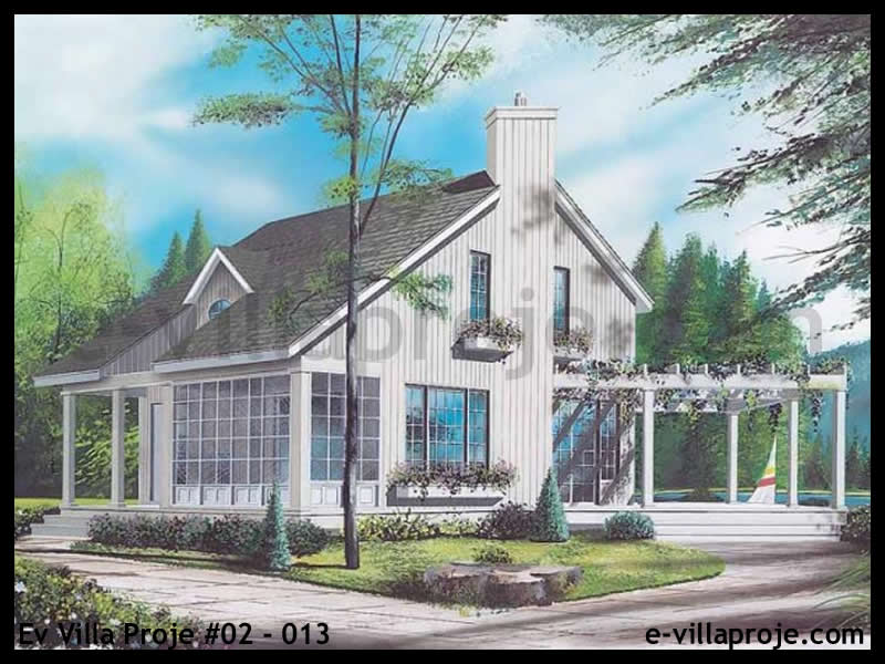 CKV-02-013 97 m2 2+1 2 Katlı (Dubleks) Çelik Konstrüksiyon Villa Modeli