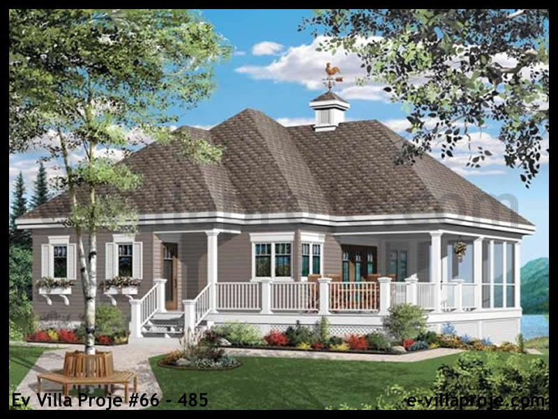 CKV-66-485 97 m2 2+1 Tek Katlı Çelik Konstrüksiyon Villa Modeli